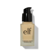 Liquid semi-matte foundation in the color light ivory for warm yellow undertones for light skin by elf cosmetics.