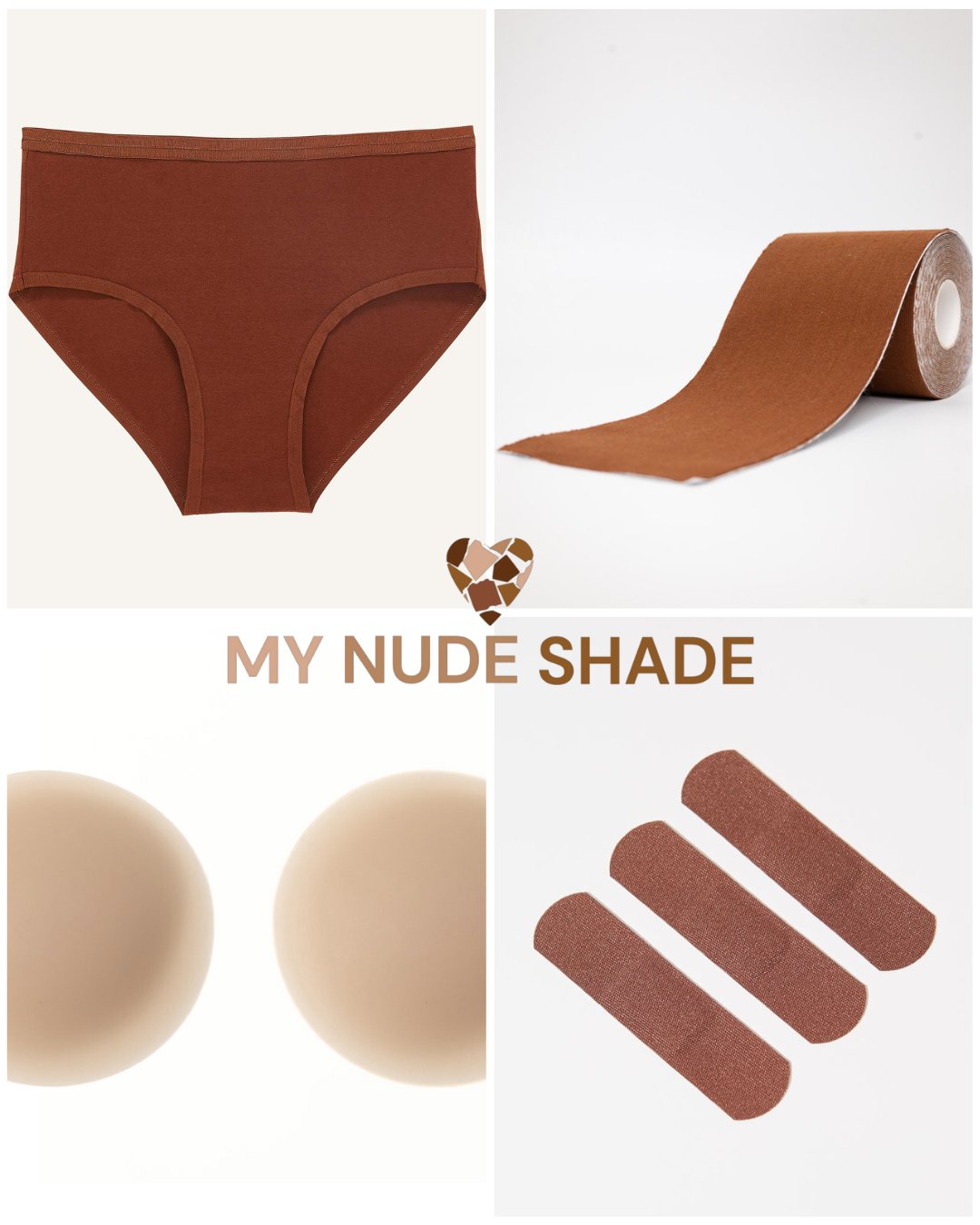 My Nude Shade Brown to Dark Brown Starter Bundle